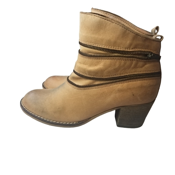Sundance Artigiana zipper ankle heeled boots - Picture 1 of 9